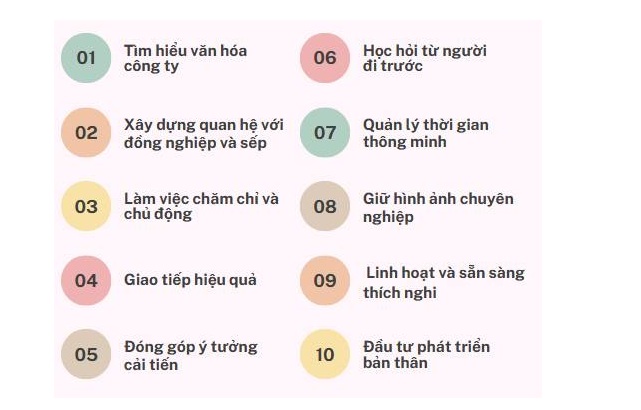 10 Cách trở nên nổi bật khi mới vào làm công ty