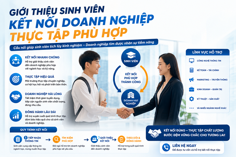 Hỗ trợ xin xác nhận thực tập