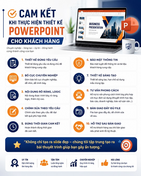 Cam kết dịch vụ Slide Powerpoint