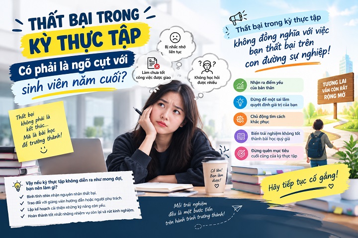 Thất bại trong kỳ thực tập có phải là ngõ cụt với sinh viên năm cuối